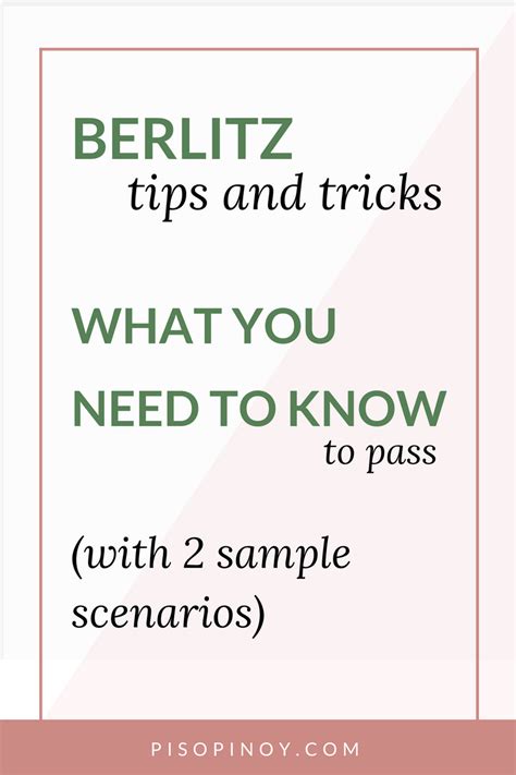berlitz english test|Berlitz Tips: A Complete Guide on How to Pass It and .